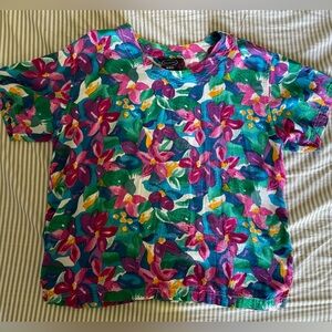 Vintage Multicolor Floral Shirt